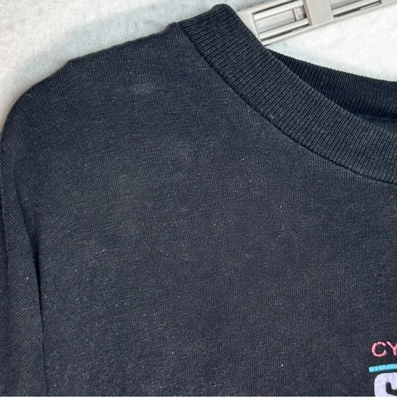Guess Vintage 80's Games T Shirt OSFA Black Summer 88 Single Stitch One Size Tee
